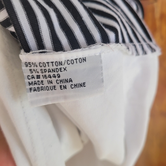 La Madona White and Black Short Sleeve Butterfly Top XL - Picture 5 of 6